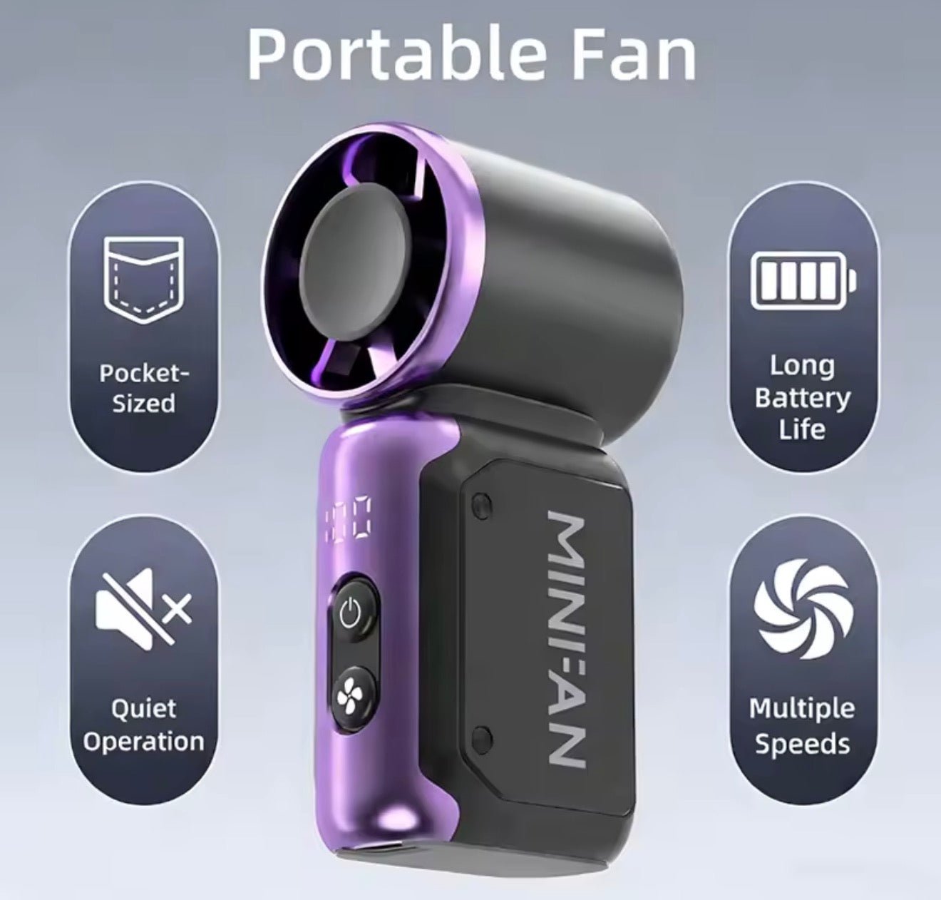 Portable hand held Mini Fan - The Man Cave Broadway