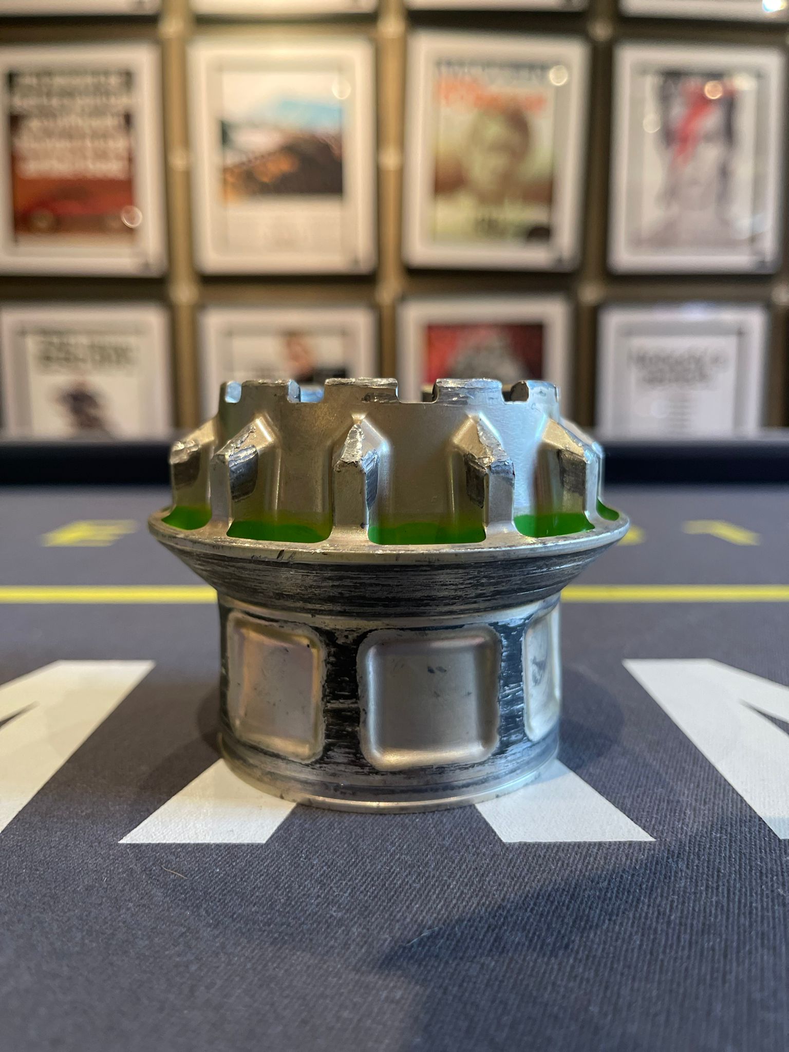 Race Used F1 Wheel Nut in Display Case - The Man Cave Broadway