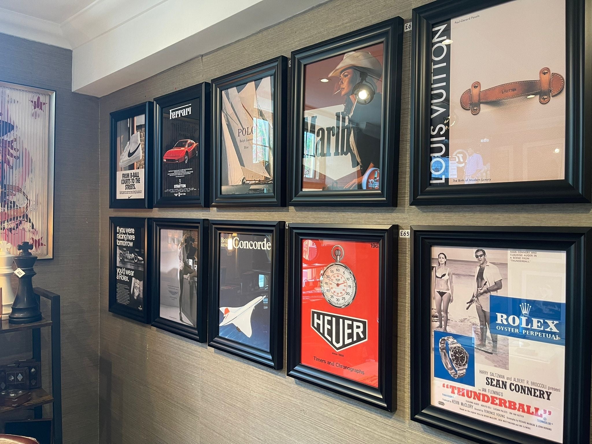 Retro Advertising Framed Art - The Man Cave Broadway
