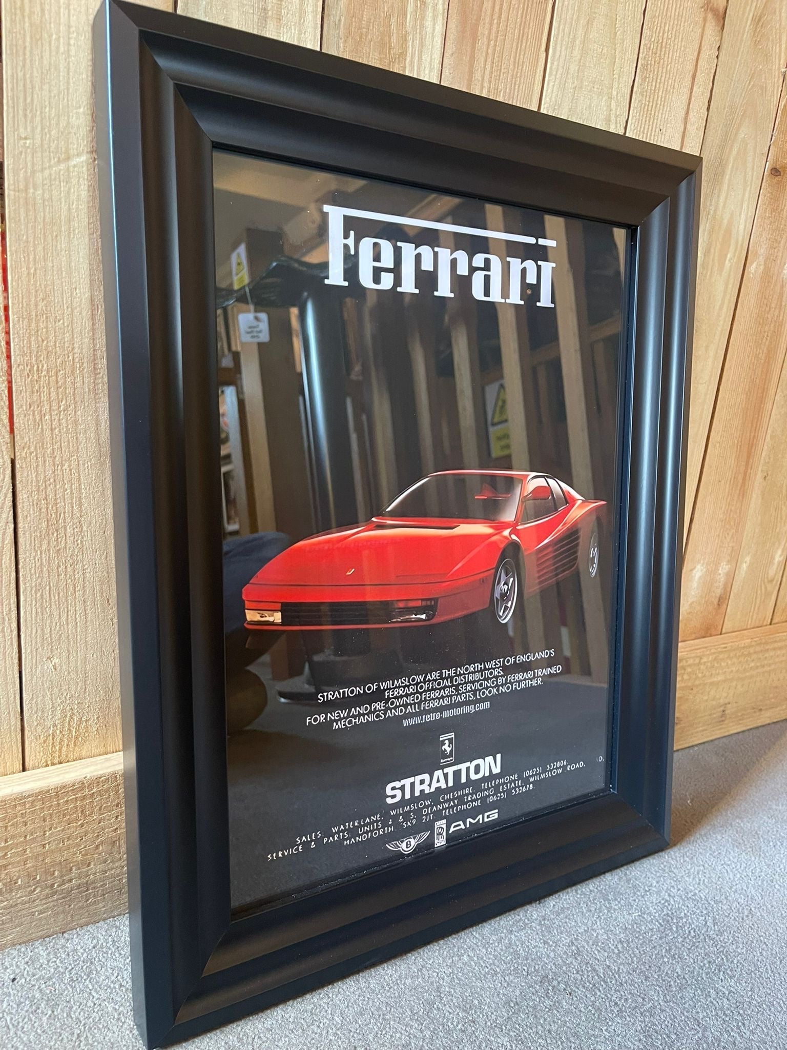 Retro Advertising Framed Art - The Man Cave Broadway