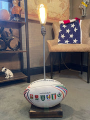 Six Nations Rugby Ball Lamp - The Man Cave Broadway