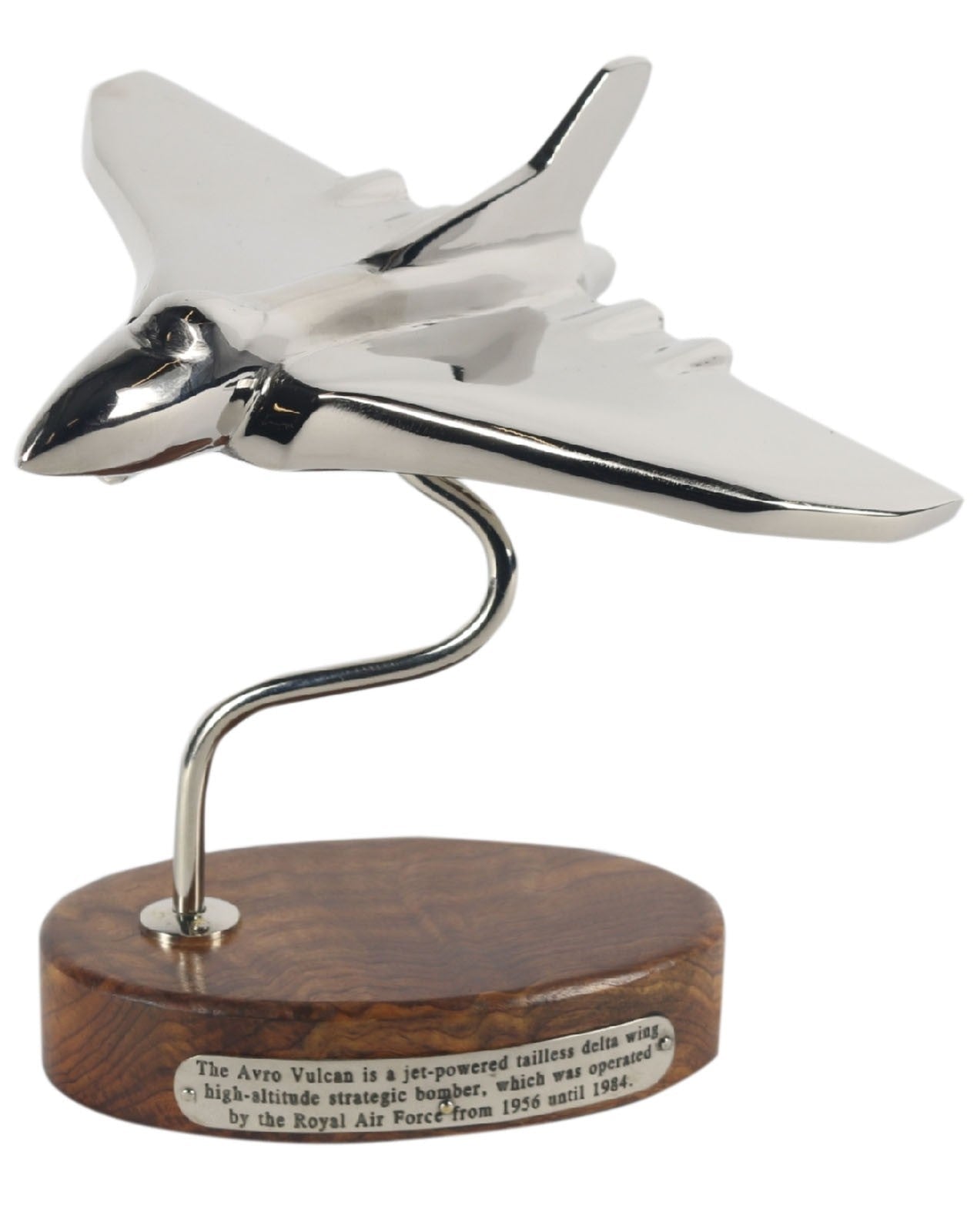 Spitfire, Vulcan or Concorde Models on Wooden Base - The Man Cave Broadway