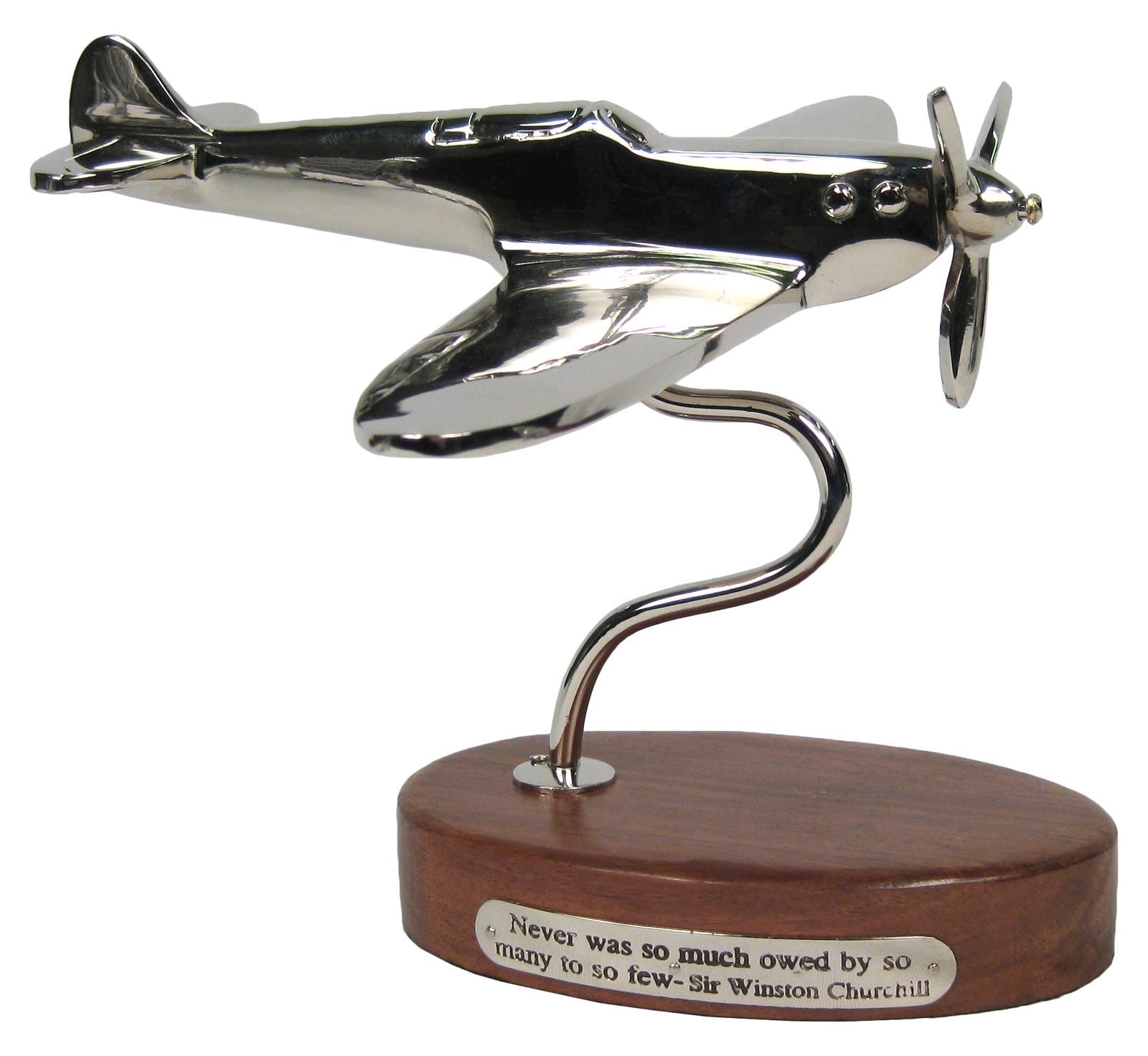 Spitfire, Vulcan or Concorde Models on Wooden Base - The Man Cave Broadway