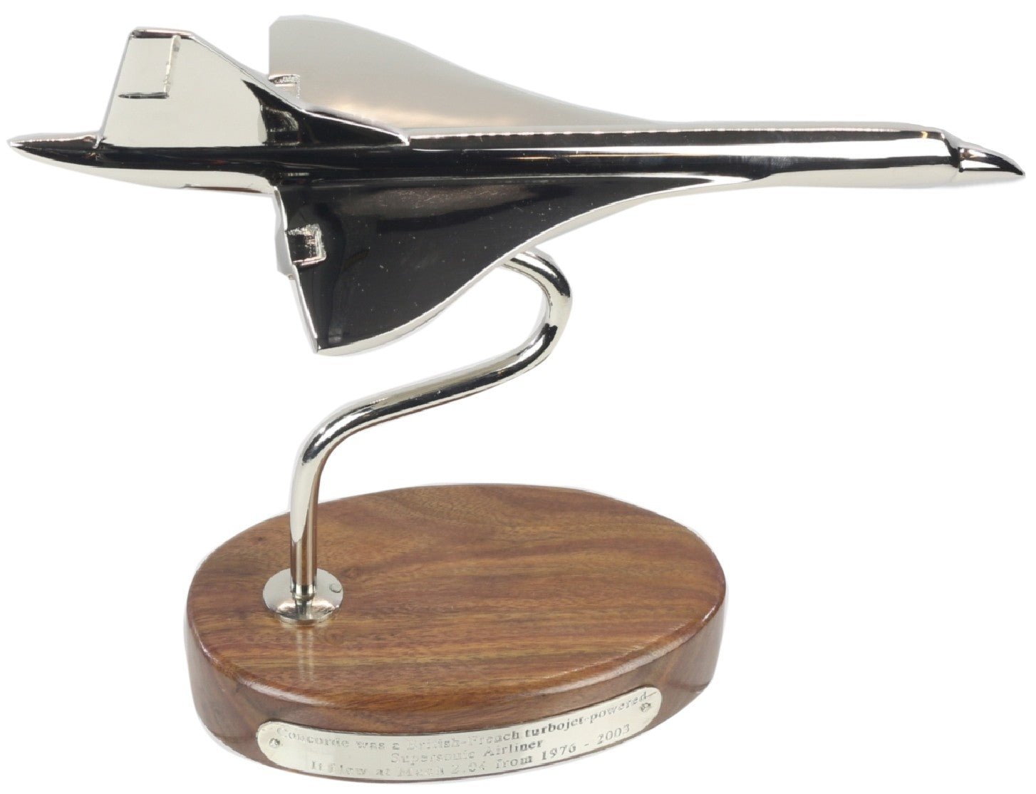 Spitfire, Vulcan or Concorde Models on Wooden Base - The Man Cave Broadway