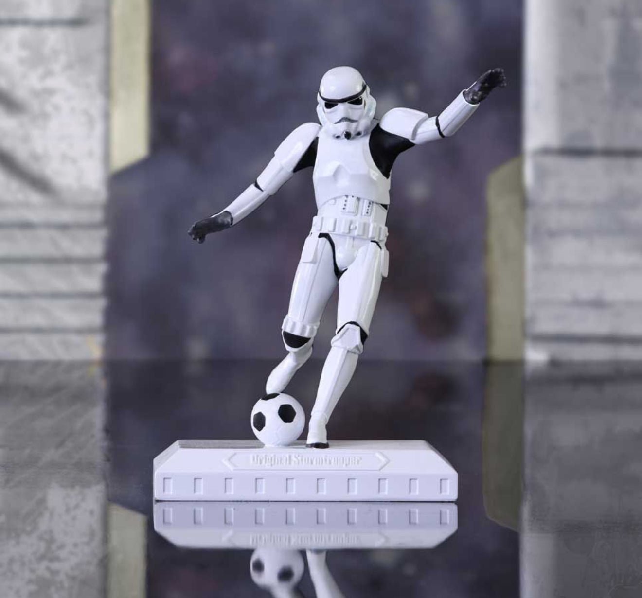 STAR WARS STORMTROOPER FOOTBALLER BACK OF THE NET / FOOTBALL - The Man Cave Broadway