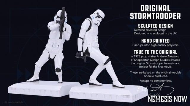 STARWARS STORMTROOPER FANS - BOOKENDS WHITE - The Man Cave Broadway