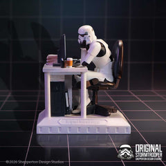 STARWARS / STORMTROOPER SLAVE TO THE WAGE / OFFICE DESK - The Man Cave Broadway