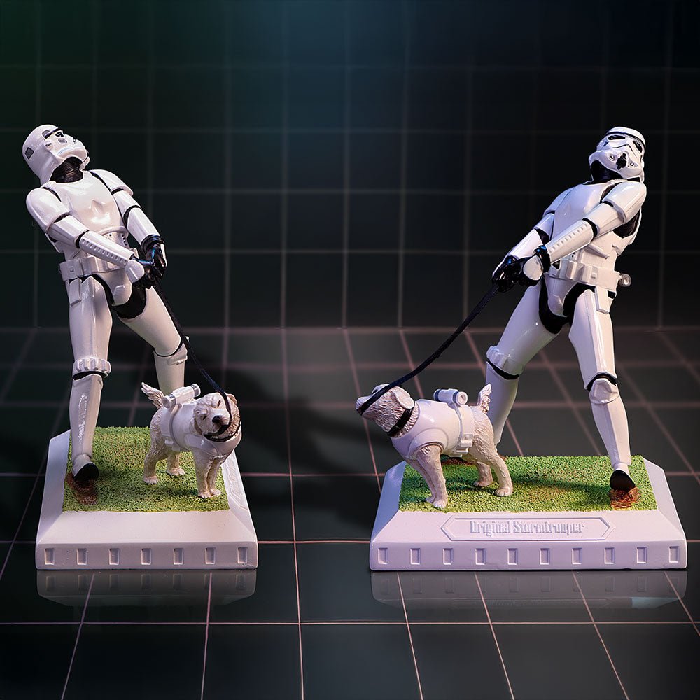 STARWARS STORMTROOPER WALKING THE DOG / MANS BEST FRIEND - The Man Cave Broadway