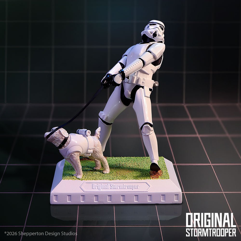 STARWARS STORMTROOPER WALKING THE DOG / MANS BEST FRIEND - The Man Cave Broadway