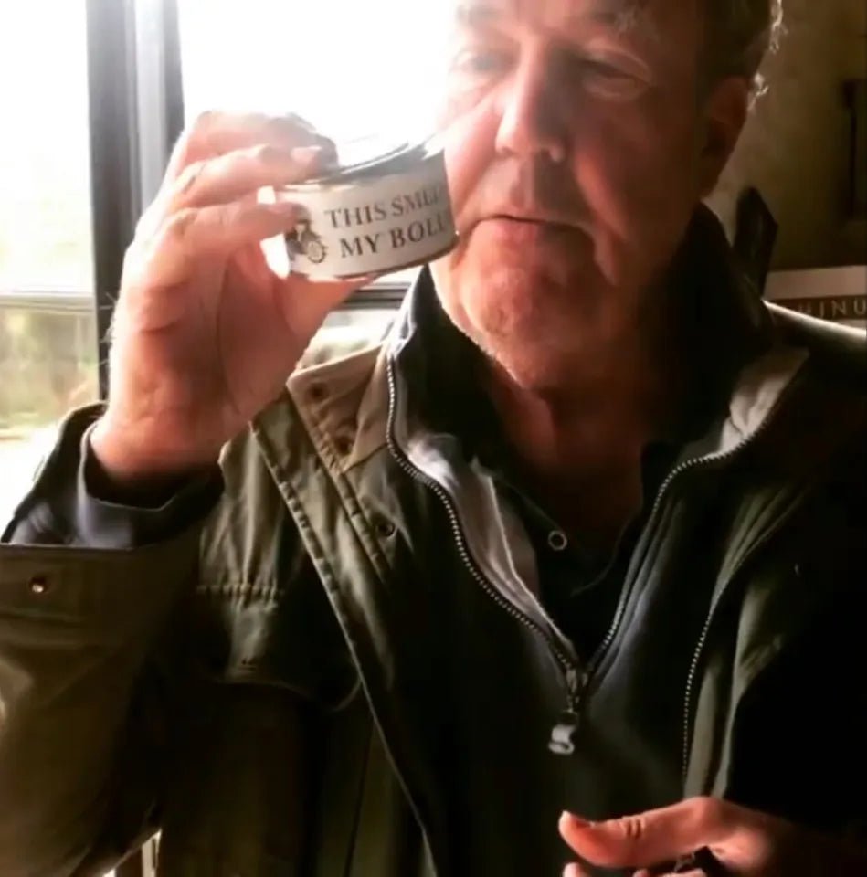 THIS SMELLS LIKE JEREMYS BOLLOCKS CANDLE / DIDDLY SQUAT FARM Clarkson's Farm  - The Man Cave Broadway