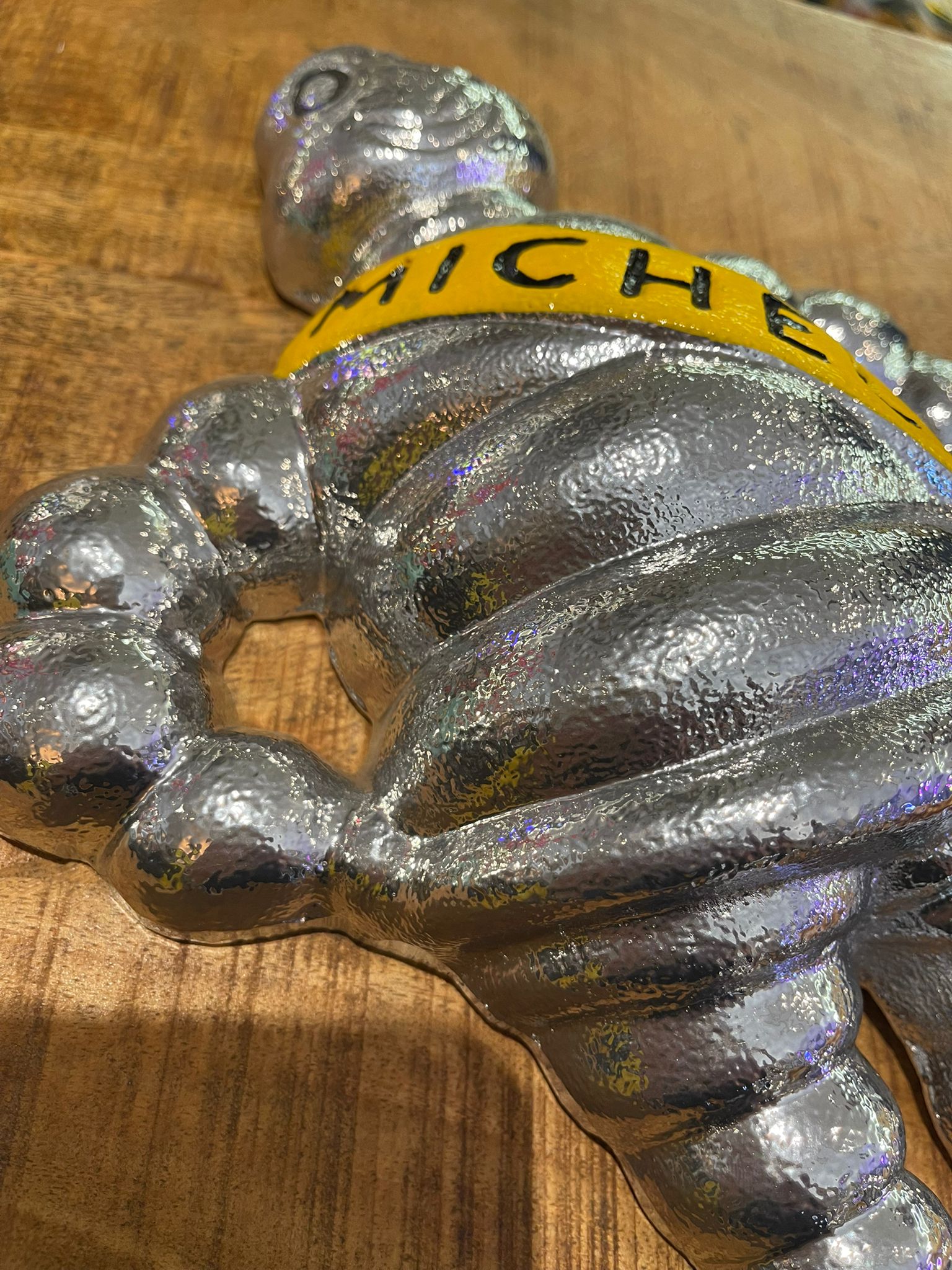 Wall Hanging Polished VINTAGE TYRE Man - The Man Cave Broadway
