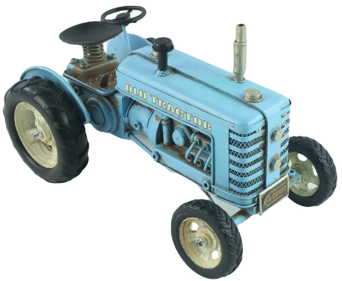 TIN TRACTOR BLUE