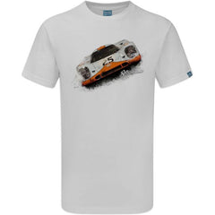 Man Cave 1969 Gulf Porsche 917K Mens Classic Race Car T-Shirt
