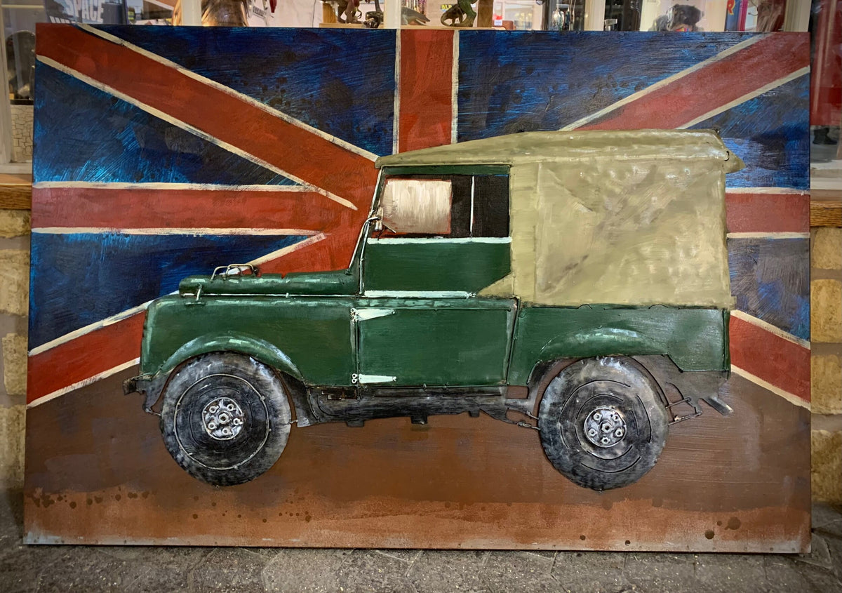 Land Rover Metal Art