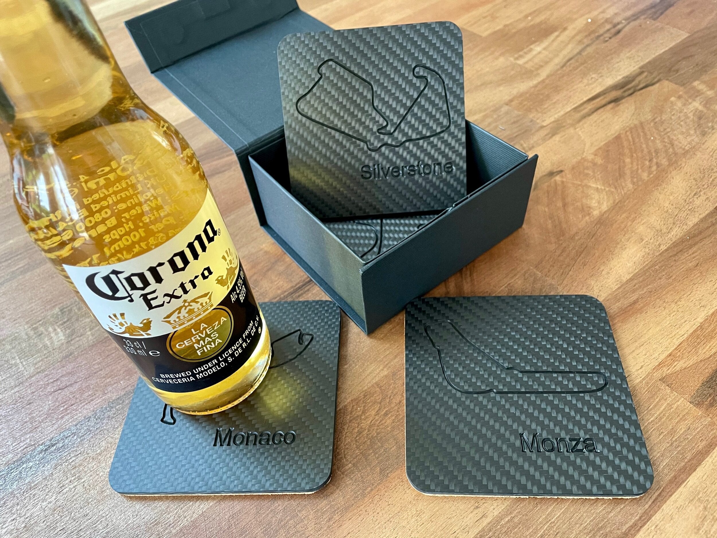 Genuine Carbon Fibre Coasters