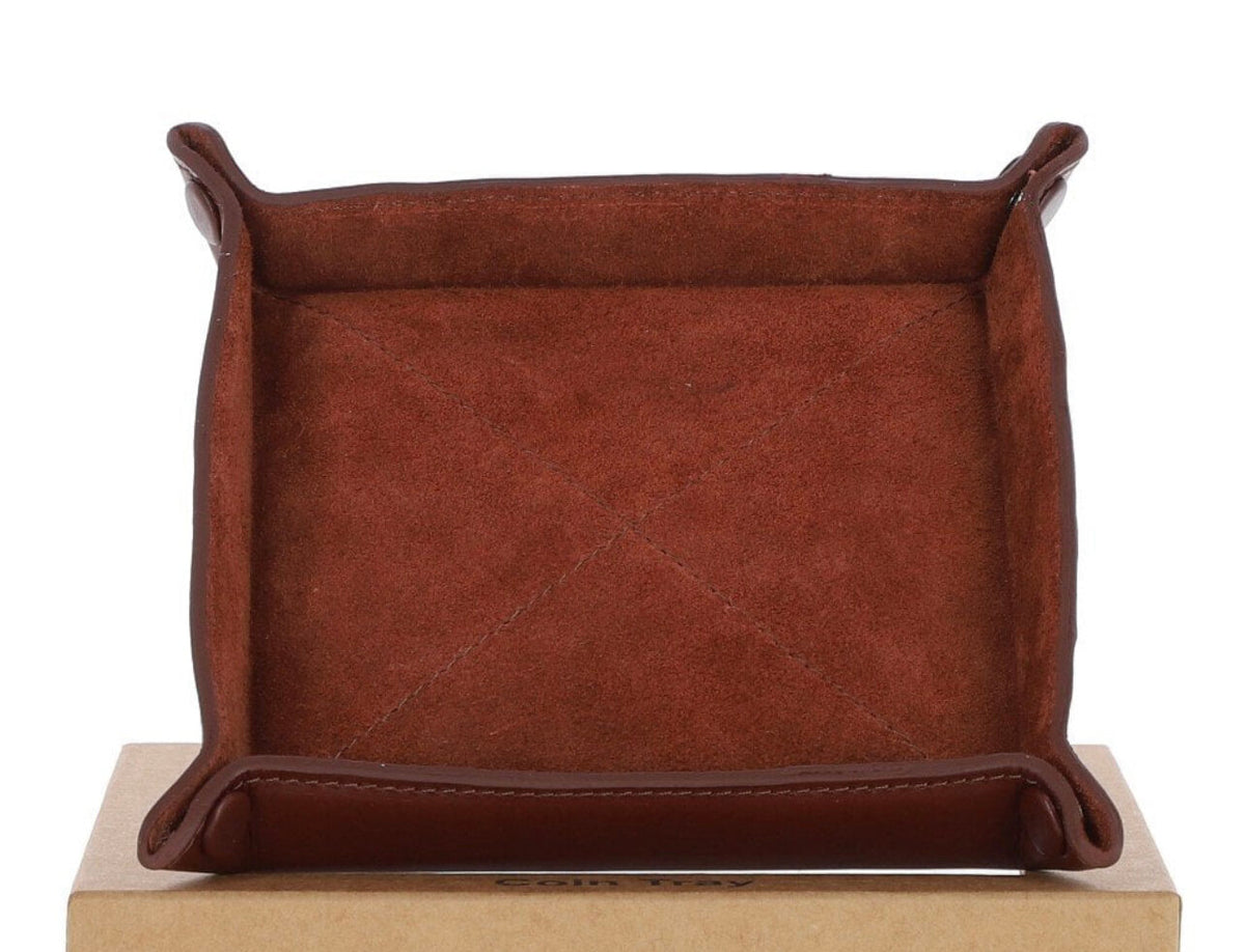 LEATHER / SUEDE COIN TRAY