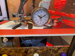 Aviation Aero Plane Polished Desk Clock - The Man Cave Broadway