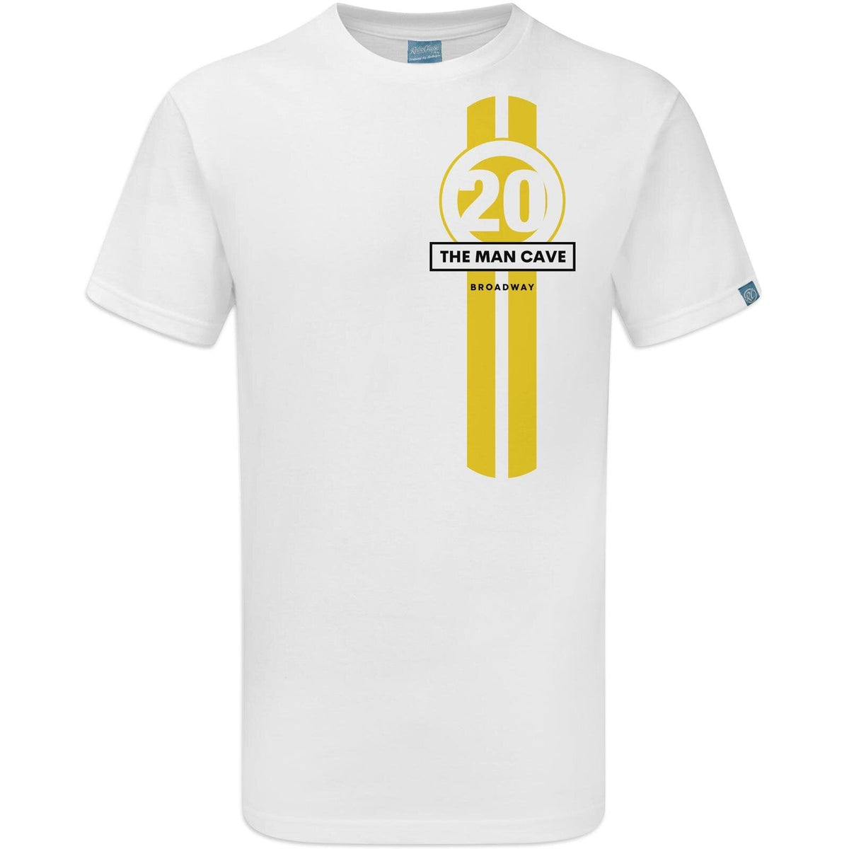 TMC / THE MAN CAVE BROADWAY T SHIRT 20 / YELLOW / Stripes - The Man Cave Broadway